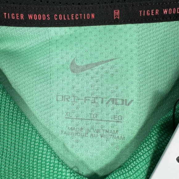 NEW Nike Dri-FIT ADV Tiger Woods Golf Polo Stadium Green Men’s XL DR5327-324 - Picture 4 of 7